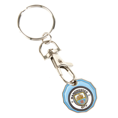 Manchester City Trolley Coin Keyring