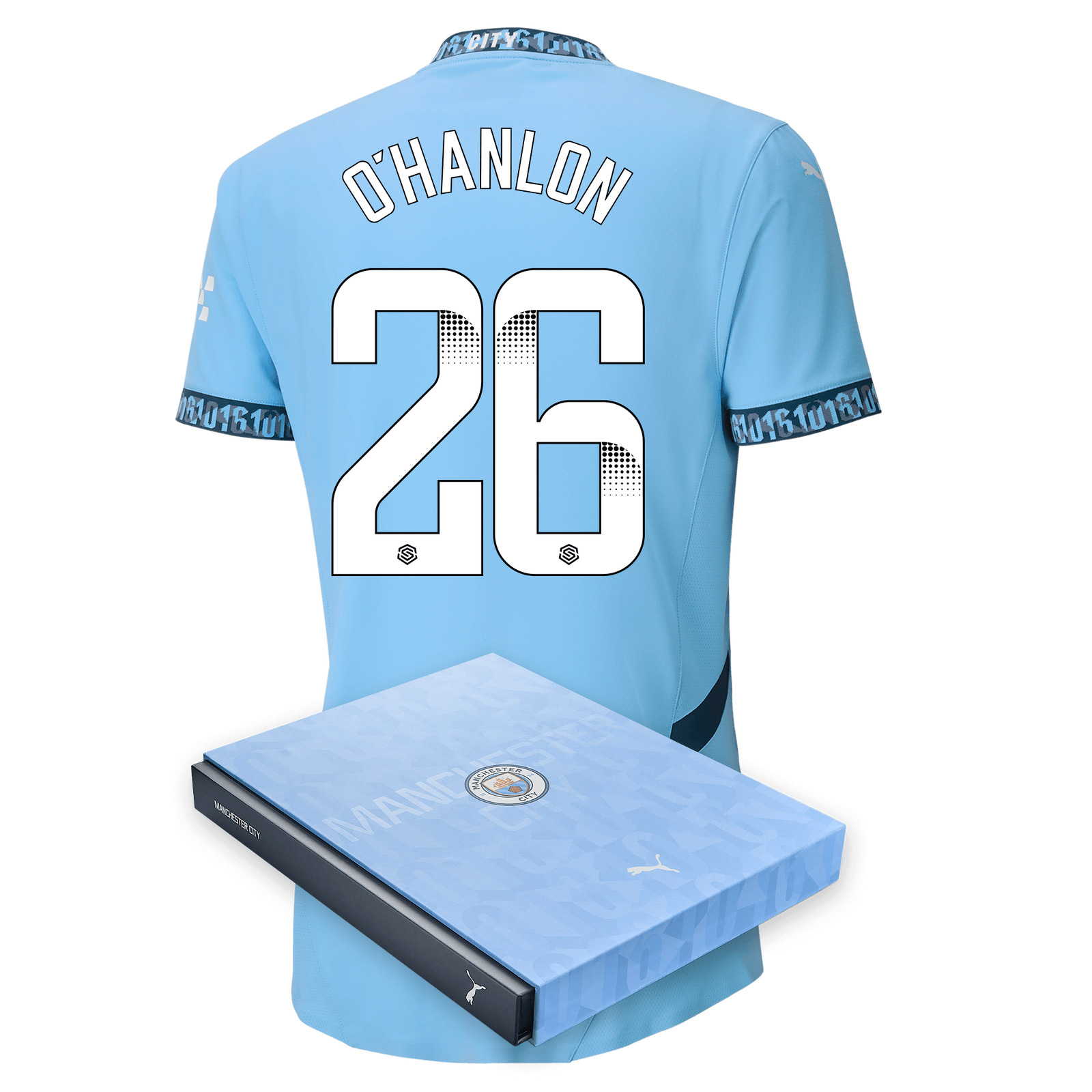 Manchester City Authentic Home Jersey 2024/25 with O'HANLON Manchester City Authentic Home Jersey 2024/25 with O'HANLON