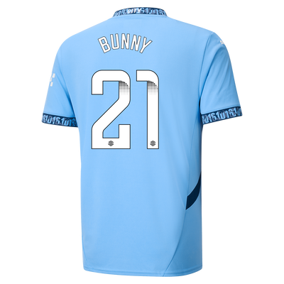 Manchester City Home Jersey 2024/25 With BUNNY 21 Printing
