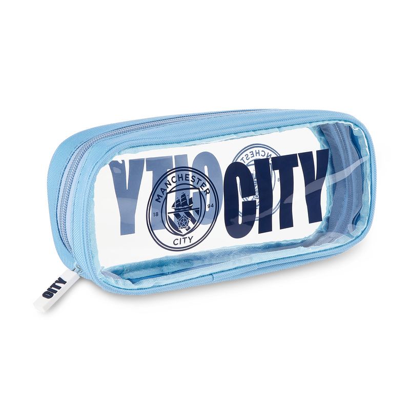 MCFC FW CLEAR PENCIL CASE - blue