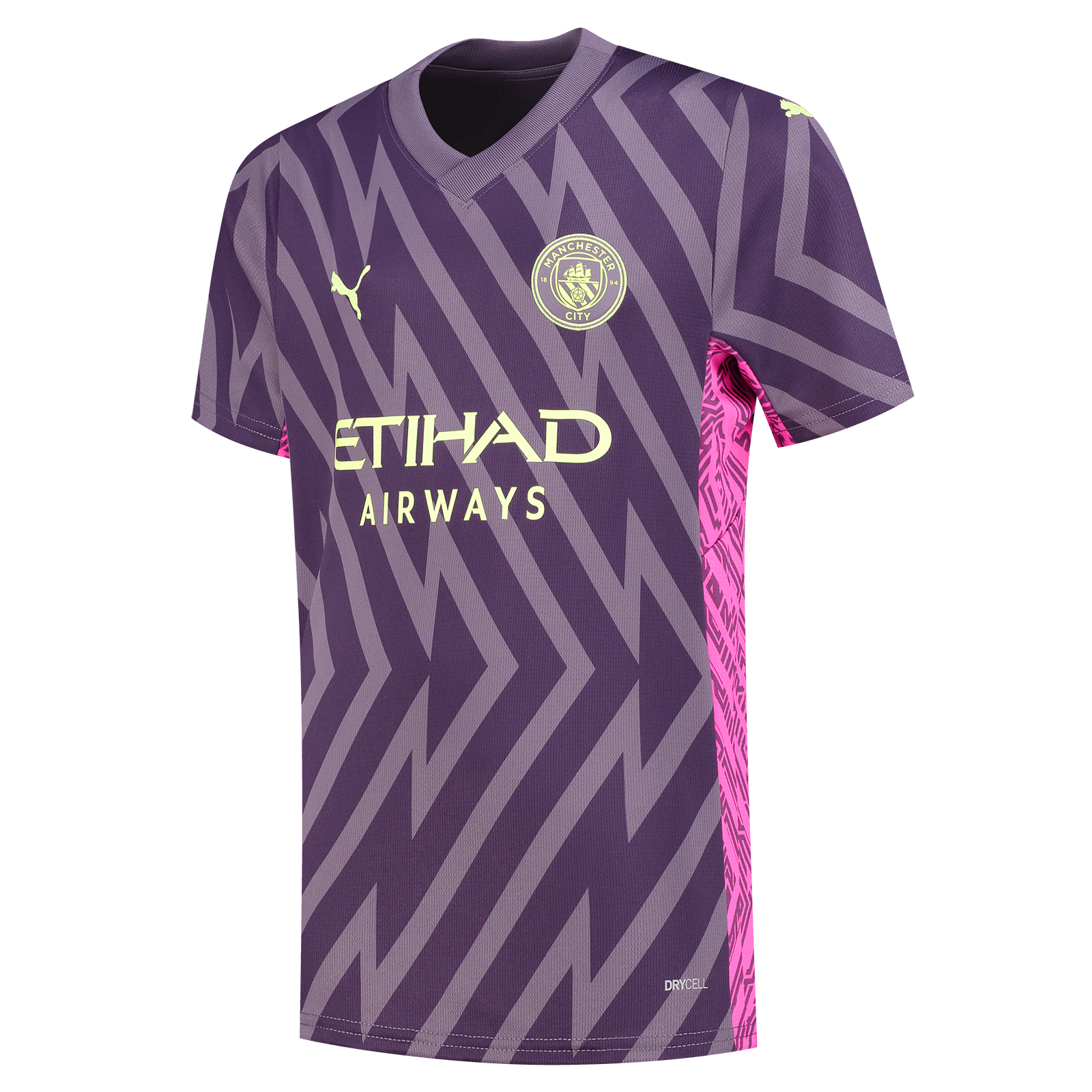 Puma Manchester City Goalkeeper Shirt 2023 2024 Juniors - Purple