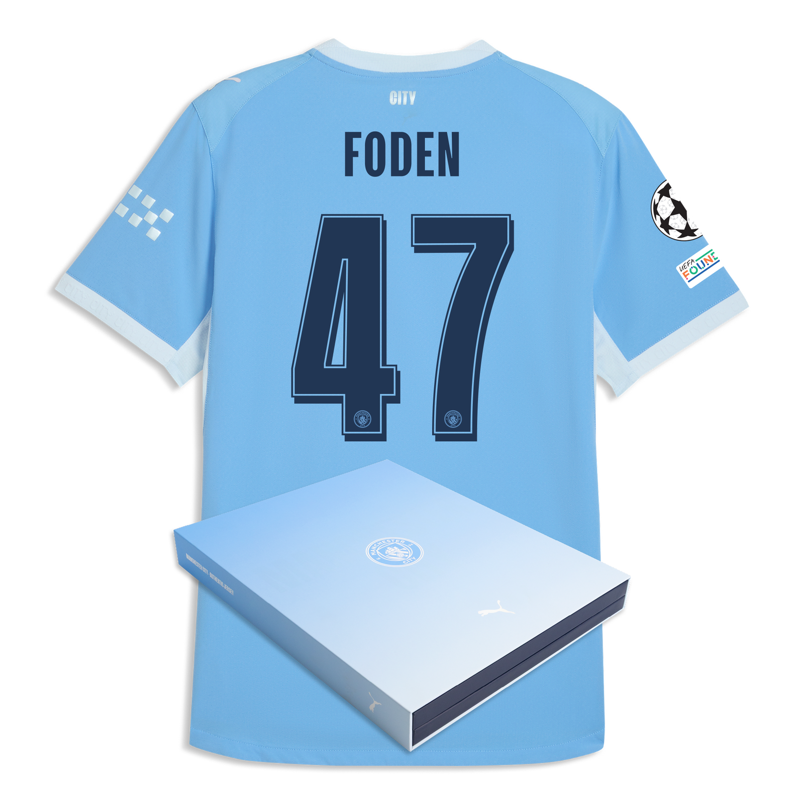 Manchester City Home Authentic Jersey 2026/27 With FODEN 47