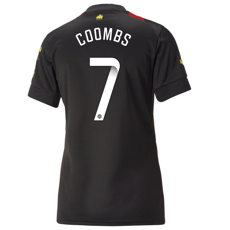Women's Manchester City Away Jersey 2022/23 with COOMBS 7 printing