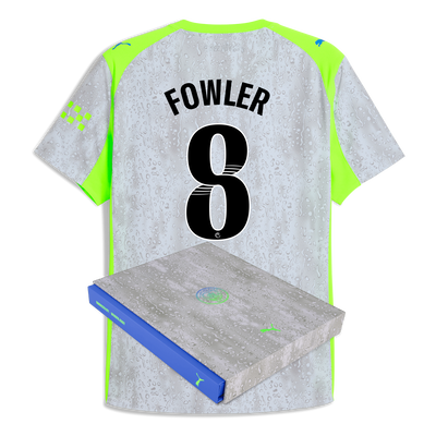 Manchester City Third Authentic Jersey 2025/26 With FOWLER 8 Printing in Gift Box