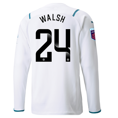 Manchester City Away Shirt Long Sleeve 21/22 with Keira Walsh printing