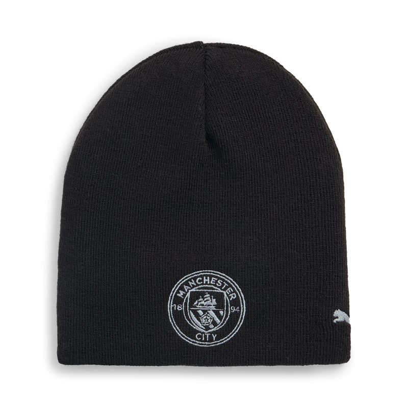 MCFC LW REVERSIBLE BEANIE - black