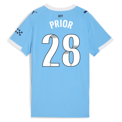 Women's Manchester City Home Jersey 2025/26 With PRIOR 28 Printing