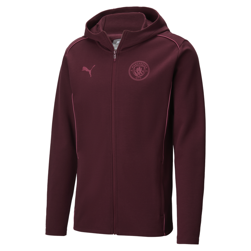 MCFC LW MENS CASUALS HOODED JKT - burgundy