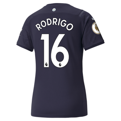 Womens Manchester City 3rd Shirt 21/22 with Rodrigo printing