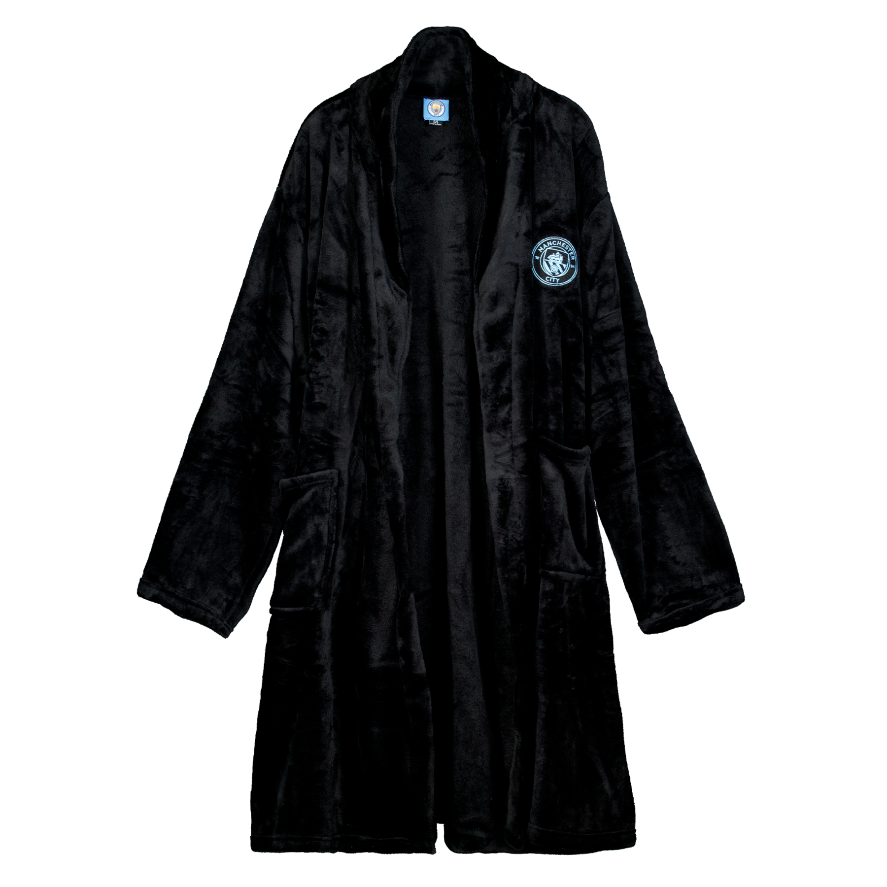 Manchester City FC Fleece Badjas Met Capuchon Voor Jongens - Officieel Clubcadeau