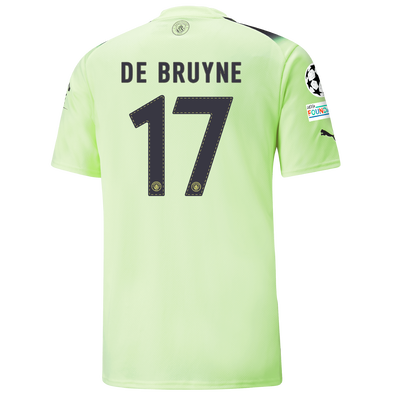 Manchester City Third Jersey 2022/23 with DE BRUYNE 17 printing