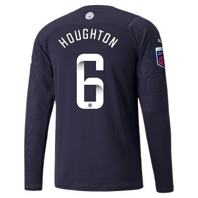 Camiseta Manga Larga 3ª Equipación Manchester City 21/22 con estampado de Steph Houghton