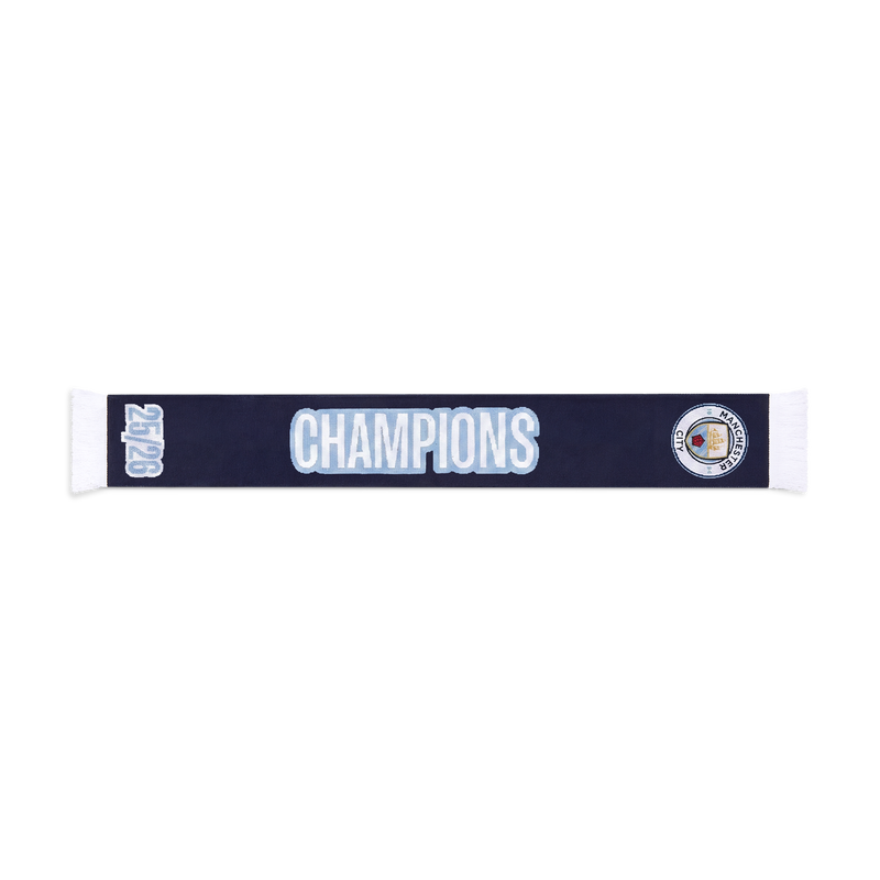 MCFC FW WSL CHAMPIONS SCARF - navy