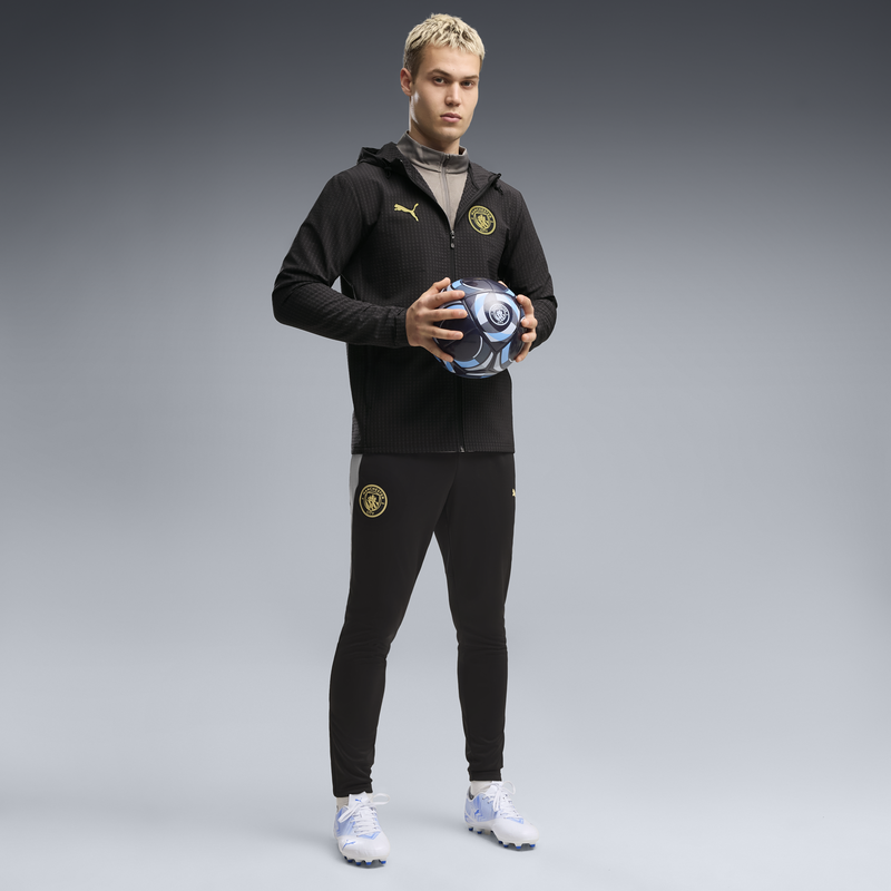 MCFC TR SOFTSHELL JKT - PUMA Black-Flaxen