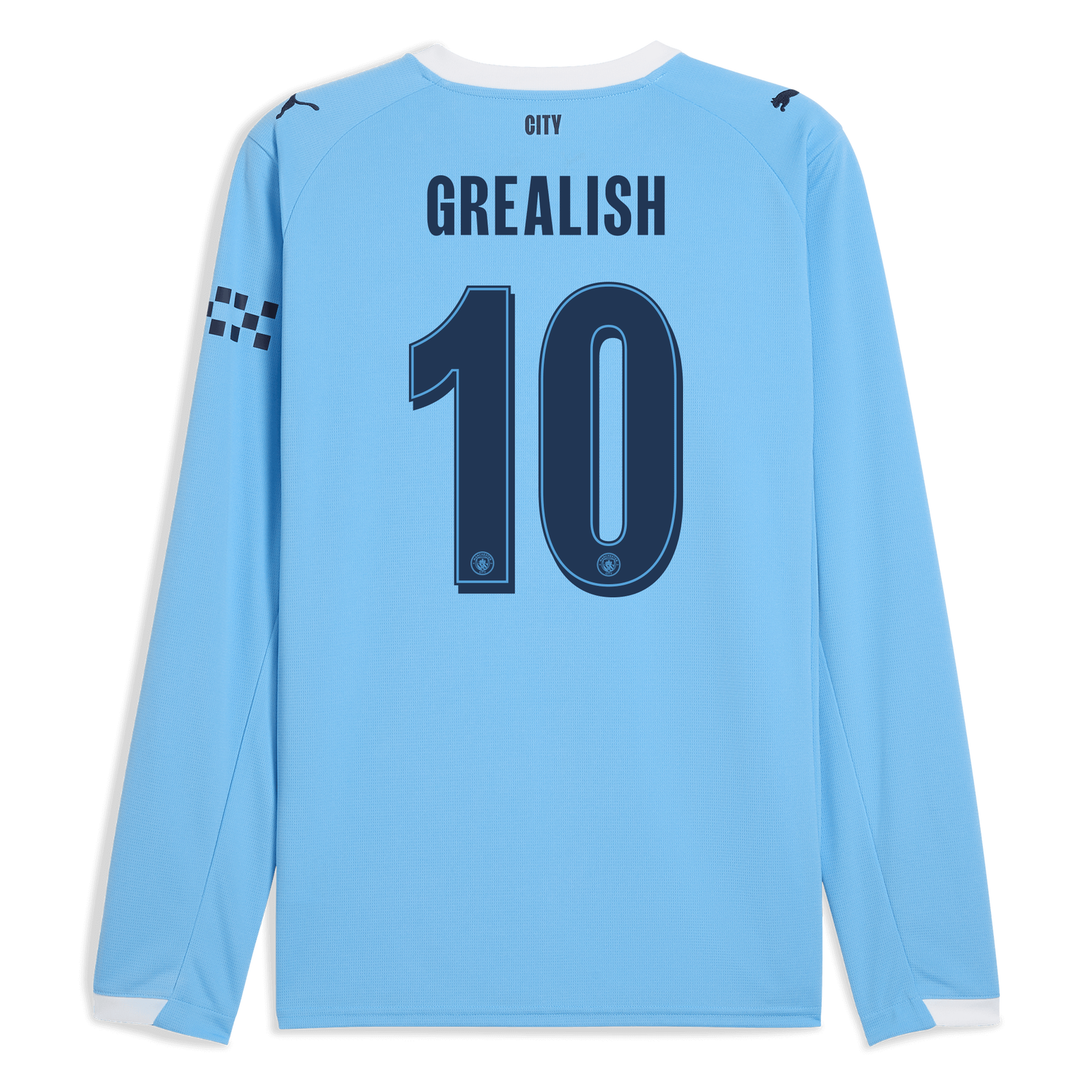 Manchester City Home Jersey 2025/26 Long Sleeve With