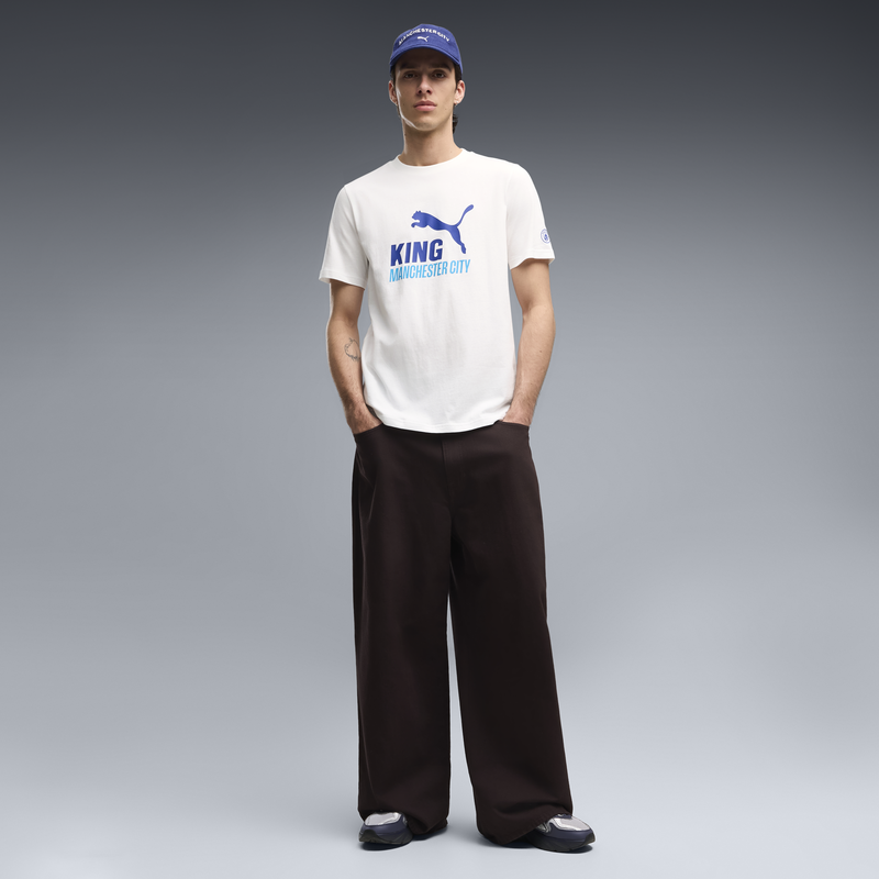 MCFC LW KING LOGO TEE - PUMA White-Speedy Blue