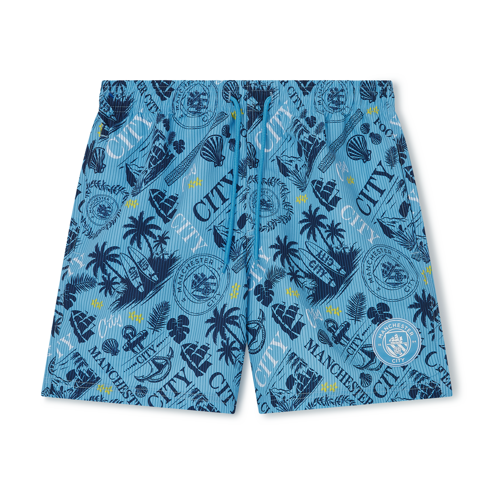 撥水加工　マンチェスターシティ　グアルディオラ　レインジャケット　ショーツ Manchester City Hawaiian 水着ショーツ | Official Man City Store