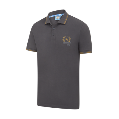 Camicia Polo Manchester City Nero & Oro