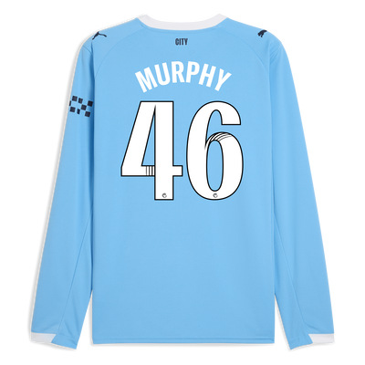 Camiseta local de manga larga del Manchester City 2025/26 con estampado MURPHY 46