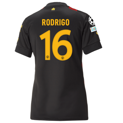 Women's Manchester City Away Jersey 2022/23 with RODRIGO 16 printing