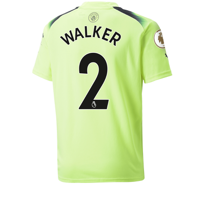 Kinder Manchester City 3. Trikot 2022/23 mit WALKER 2 aufdruck