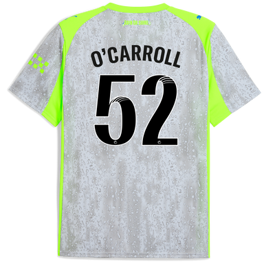 Manchester City Third Jersey 2025/26 With O'CARROLL 52 Printing