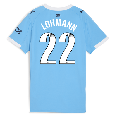 Women's Manchester City Home Jersey 2025/26 With LOHMANN 22 Printing