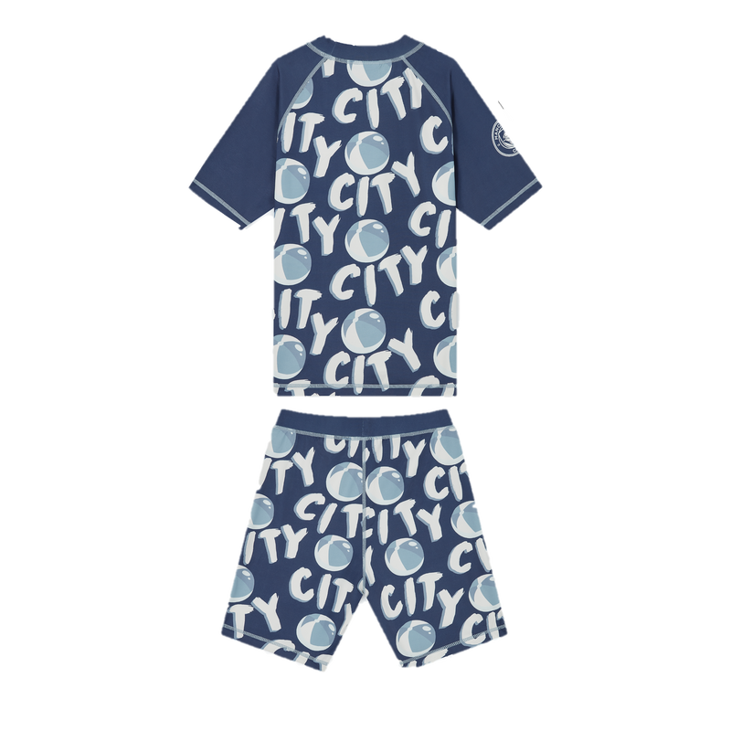 MCFC FW KIDS RASH SUIT SET - navy