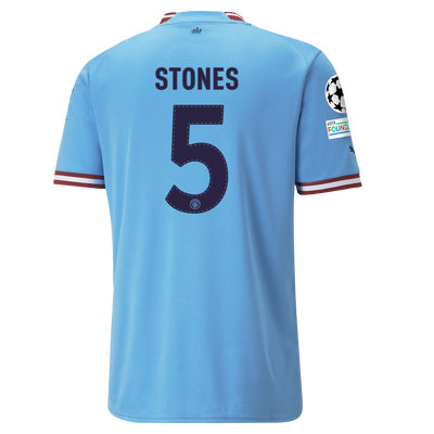 Camiseta 1ª Equipación Manchester City 2022/23 con estampado de STONES 5