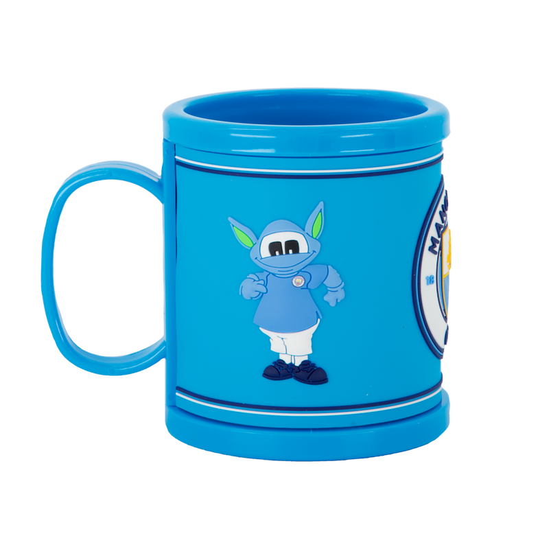 MCFC FW MASCOT PLASTIC MUG - blue