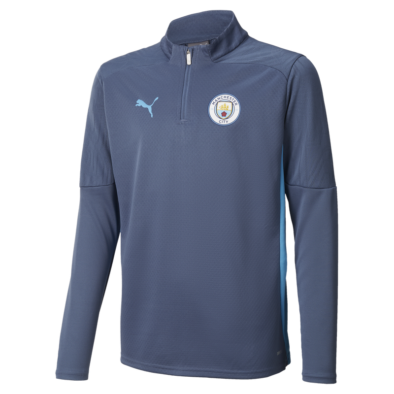 MCFC TR KIDS TRAINING 1/4 ZIP TOP - navy