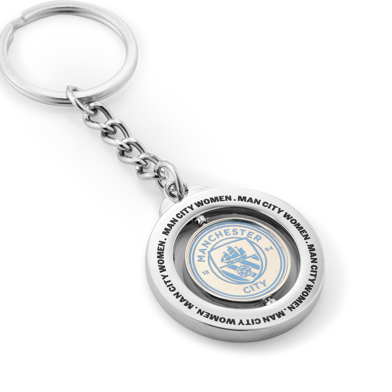 MCFC FW WMNS SPINNER KEYRING - blue