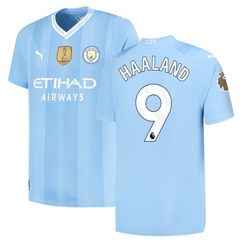 Manchester City Heimtrikot 2023/24 mit HAALAND 9 Aufdruck Official Man City Store