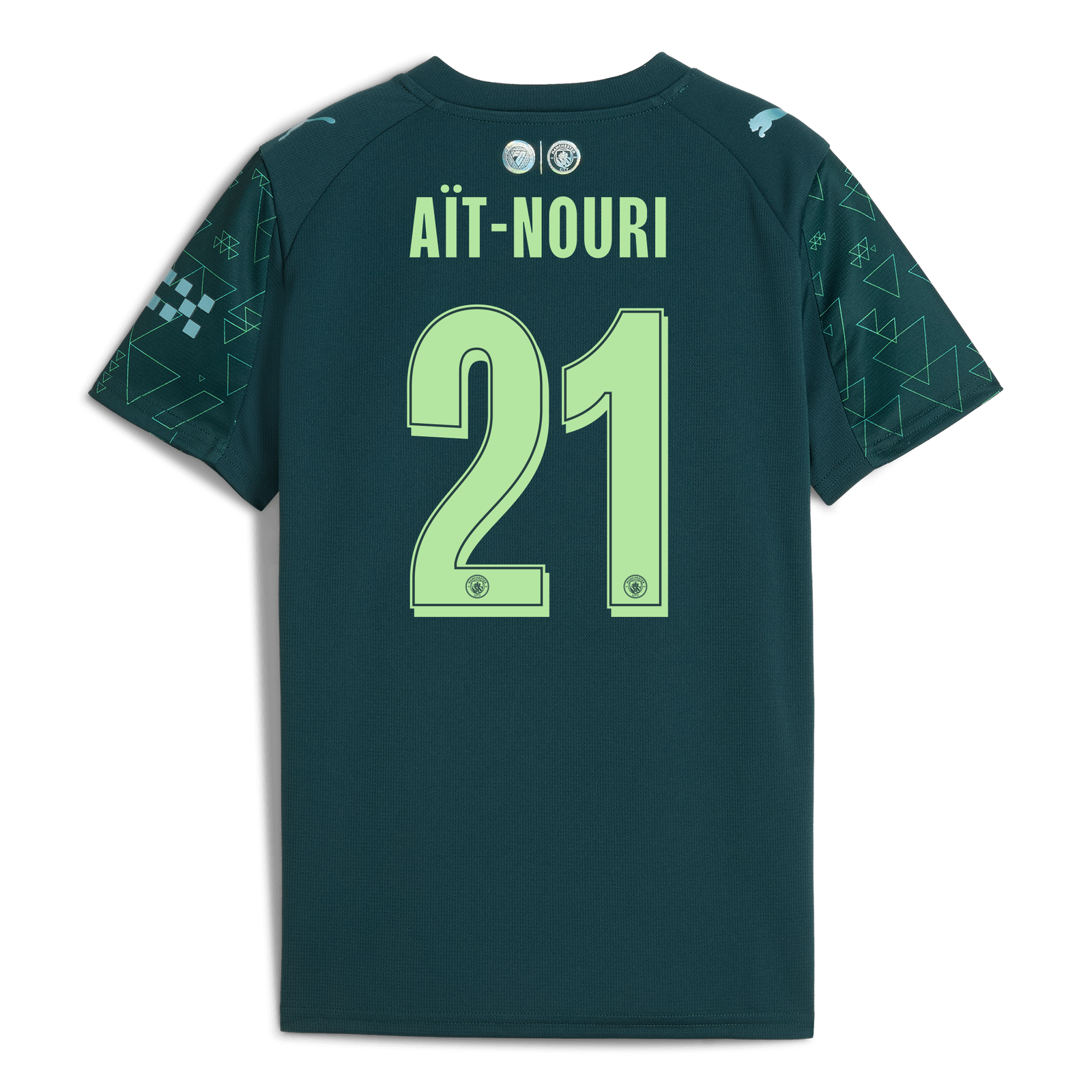 Kids' Manchester City EA SPORTS FC Jersey 2025/26 With AÏT-NOURI