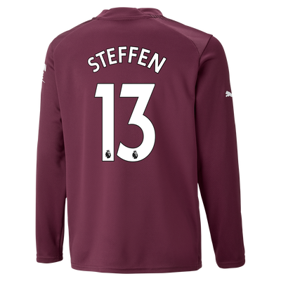 Manchester City Maglia Portiere Bambino manica lunga 2022/23 con stampa STEFFEN 13