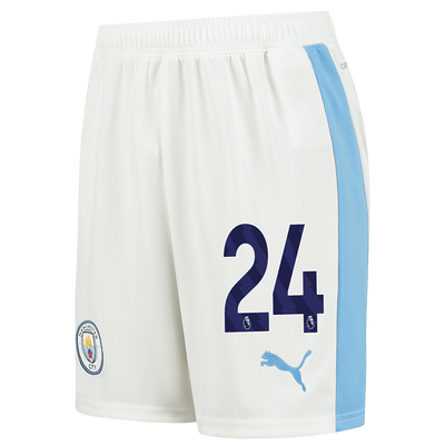 Kids' Manchester City Football Shorts 2023/24 with #24