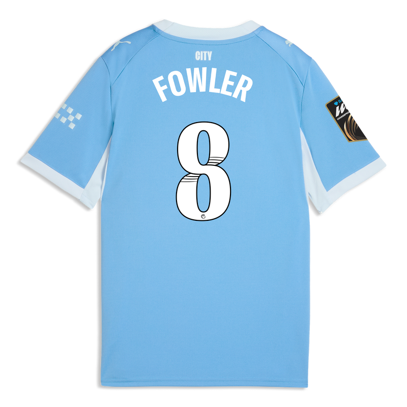 Kids' Man City Home Jersey 2026/27 With FOWLER 8 Printing  blue-icy blue - Check out all Manchester City t-shirts online - Official Manchester City FC store