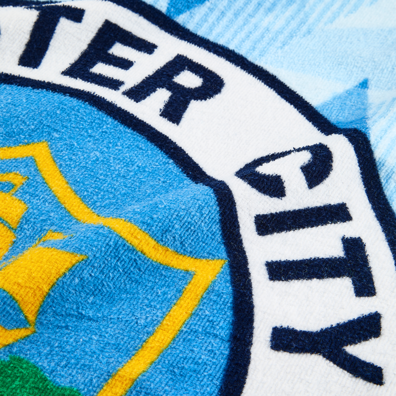 MCFC FW RETRO BEACH TOWEL - light blue