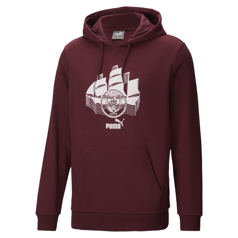 MCFC LW MENS FTBLCULTURE HOODIE - burgundy