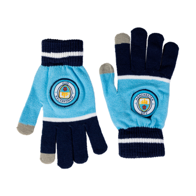Manchester City Handschuhe mit appliziertem Vereinswappen