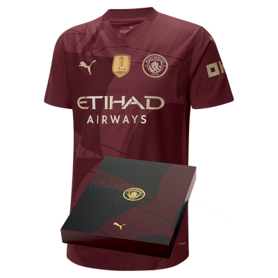 Manchester City Authentic Third Jersey 2024/25 with custom printing in Gift Box