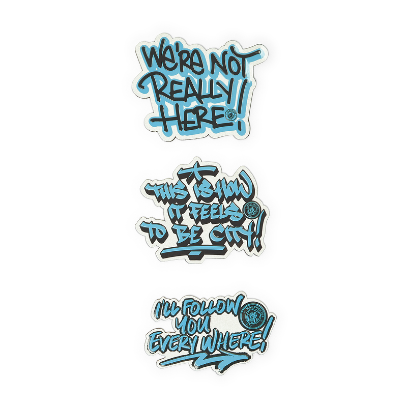 MCFC MW TAG 3PK MAGNET CHANTS - blue
