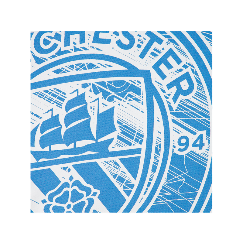 MCFC FW TEEN 3D CREST HOODY - light blue