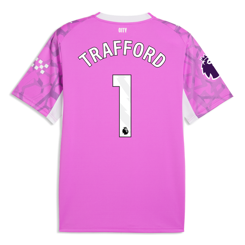 Manchester City keepersshirt 2026/27 met TRAFFORD 1-bedrukking electric orchid-puma white -Bekijk alle Man City t-shirts online