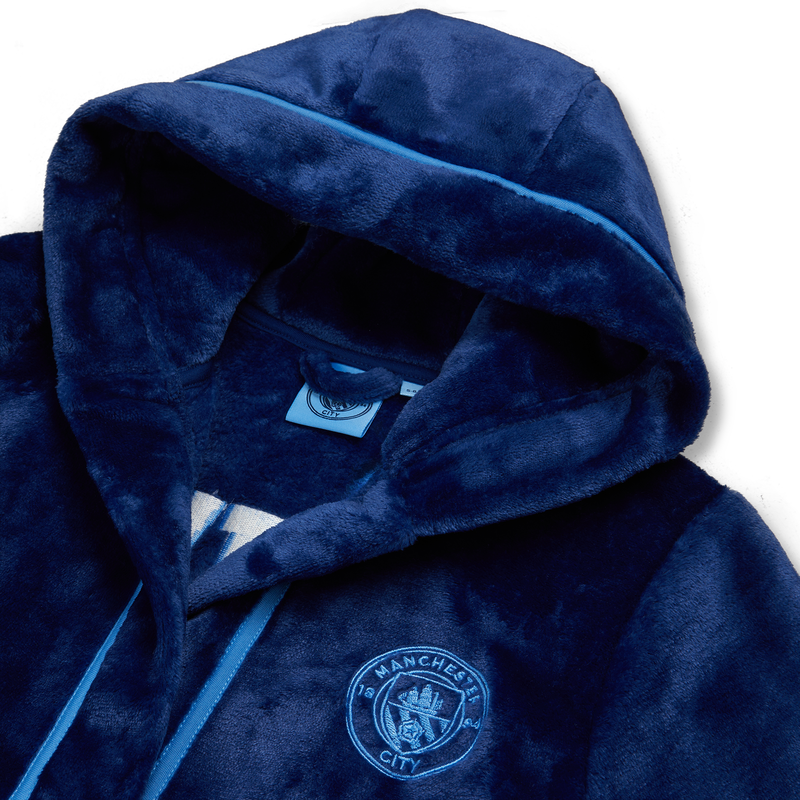 MCFC KIDS MAN CITY ROBE - navy