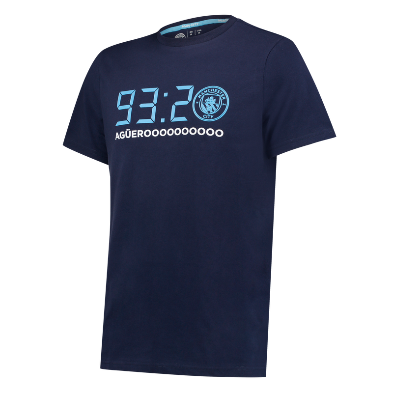 MCFC FW MENS 9320 AGUERO TEE - navy