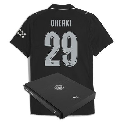Manchester City Authentisch Auswärtstrikot 2025/26 mit CHERKI 29 Bedruckung in Geschenkbox