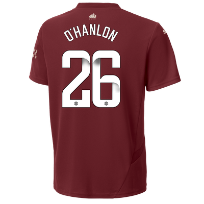 Kids' Manchester City Third Jersey 2024/25 With O'HANLON 26 Printing