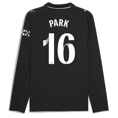 Manchester City Away Jersey 2025/26 Long Sleeve With PARK 16 Printing