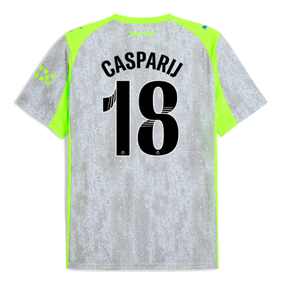 Manchester City 2025/26 Derde Shirt met bedrukking van CASPARIJ 18 Printing